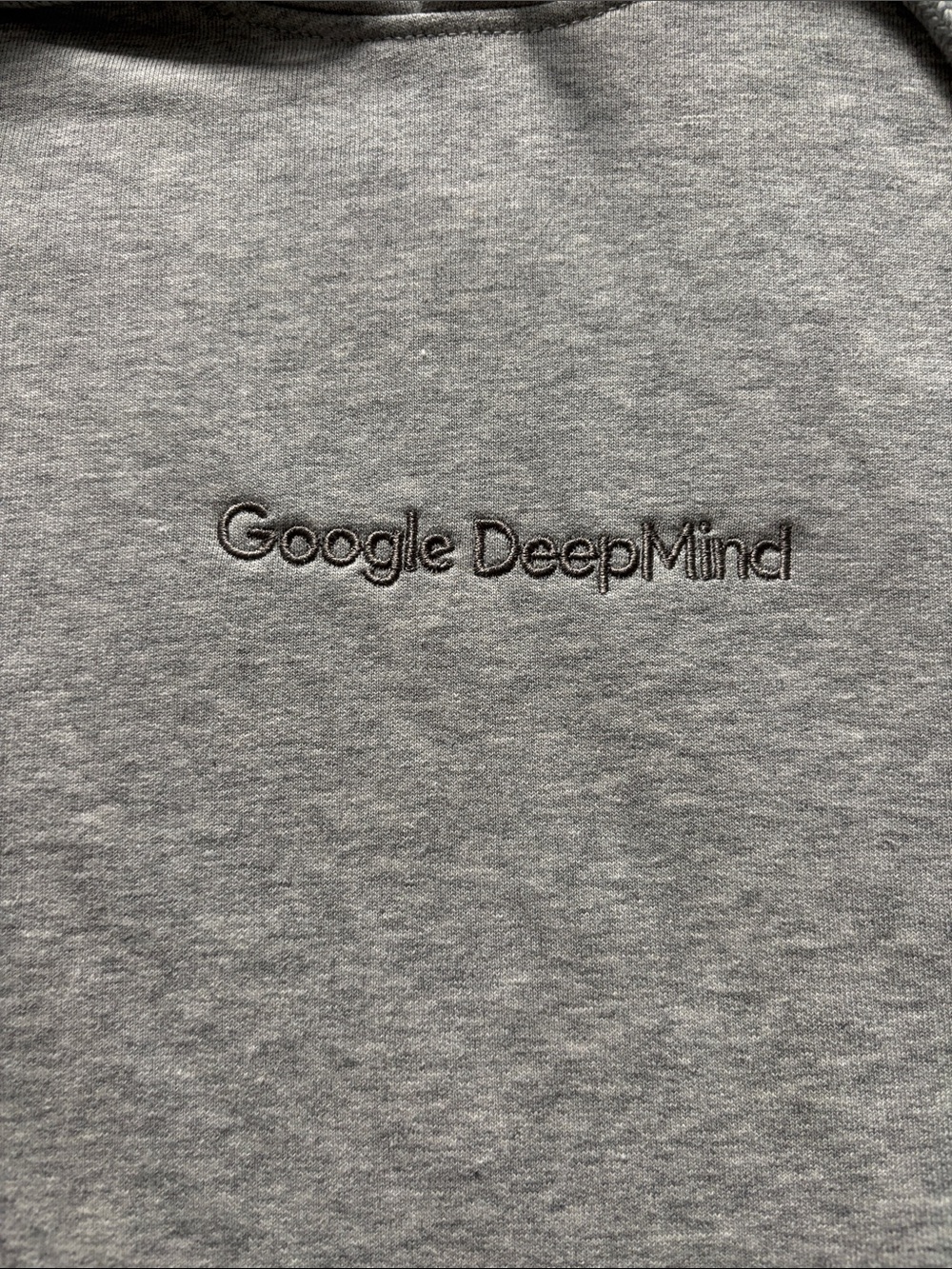 Google DeepMind Grey Men’s Hoodie - Picture 3 of 5
